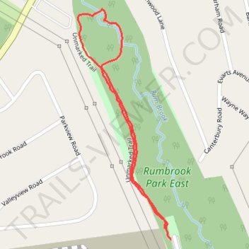 Rumbrook Park East trail, distance, elevation, map, profile, GPS track
