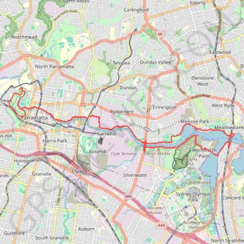 Lunch Ride trail, distance, elevation, map, profile, GPS track