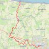 PortEnBessin-Bayeux trail, distance, elevation, map, profile, GPS track