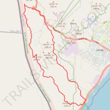 Eilat - Tzfahot - Yoash trail, distance, elevation, map, profile, GPS track