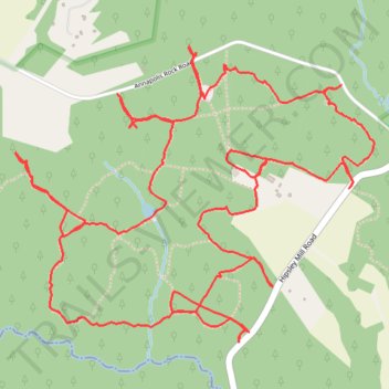 Patuxent River State Park - Annapolis Rock Parking Area trail, distance, elevation, map, profile, GPS track