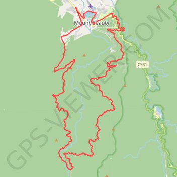 West Kiewa Valley trail, distance, elevation, map, profile, GPS track