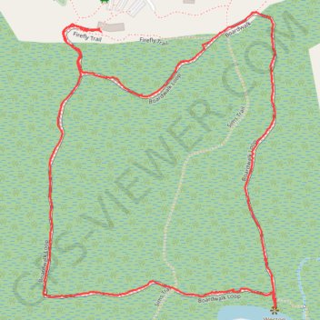 Boardwalk Loop and Weston Lake Overlook in Congaree National Park trail, distance, elevation, map, profile, GPS track