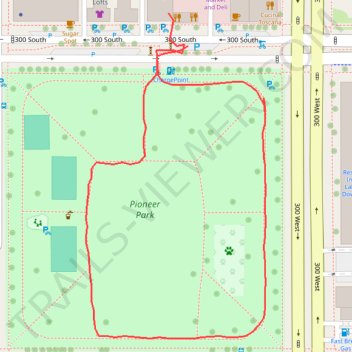 Pioneer Park Loop trail, distance, elevation, map, profile, GPS track