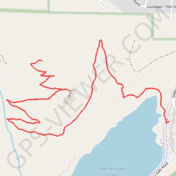 Rattlesnake Ledge trail, distance, elevation, map, profile, GPS track