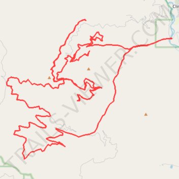 Swartz Creek loop trail, distance, elevation, map, profile, GPS track
