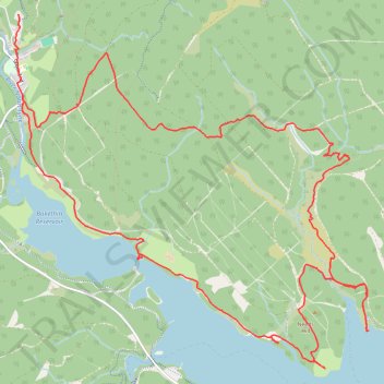 Bakethin Reservoir, Kielder Water and Needs Hill Loop trail, distance, elevation, map, profile, GPS track