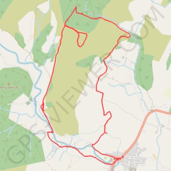 Nant Gwyn trail, distance, elevation, map, profile, GPS track