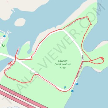 Lawson Creek Nature Area Loop trail, distance, elevation, map, profile, GPS track
