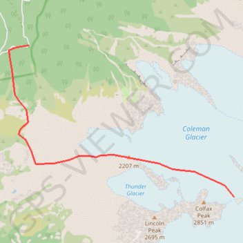 Baker Ridge trail, distance, elevation, map, profile, GPS track