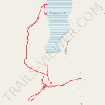 Bird Billabong trail, distance, elevation, map, profile, GPS track
