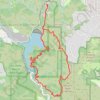 Stevens Canyon Loop via Tony Look Trail, Lookout Trail, and Coyote Ridge Trail trail, distance, elevation, map, profile, GPS track