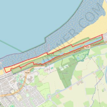 Wandeling naar Natuurgebied De Fonteintjes 6.6km trail, distance, elevation, map, profile, GPS track