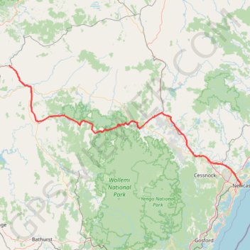 Broadmeadow - Gulgong - Merrygoen - Dubbo railway trail, distance, elevation, map, profile, GPS track