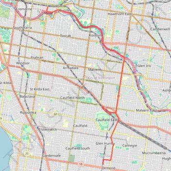 Tracked with OSMTracker for Android™ trail, distance, elevation, map, profile, GPS track