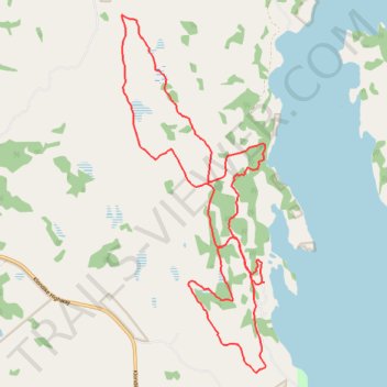 Laberge Mt Bike Ride trail, distance, elevation, map, profile, GPS track