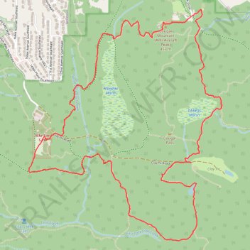 Cougar Mountain loop hike trail, distance, elevation, map, profile, GPS track