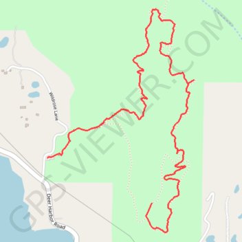 Ship Peak Loop via Morning Ridge and Lost Oak trails trail, distance, elevation, map, profile, GPS track