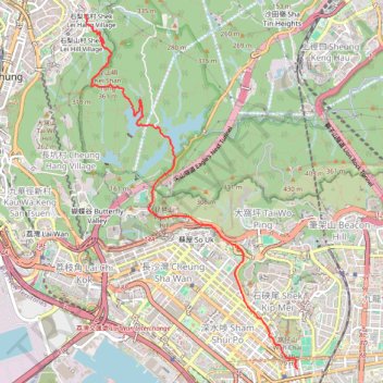 白雲澗 金山坑右澗 trail, distance, elevation, map, profile, GPS track