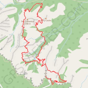 Peekaboo Loop from Bryce Point trail, distance, elevation, map, profile, GPS track