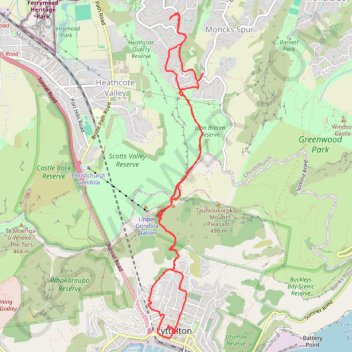 Pleasant - Lyttelton trail, distance, elevation, map, profile, GPS track