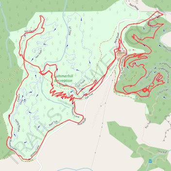 Summerhill MTB Trails trail, distance, elevation, map, profile, GPS track