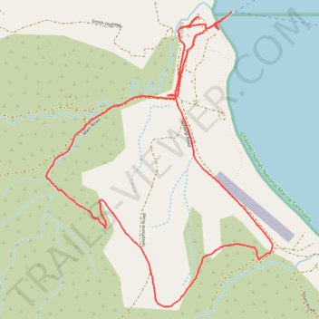 Loop hike on Santa Rosa Island trail, distance, elevation, map, profile, GPS track