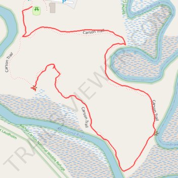 Carson Loop Trail trail, distance, elevation, map, profile, GPS track