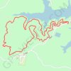 Lakeview Lodge Loop Trail in Hochatown State Park trail, distance, elevation, map, profile, GPS track