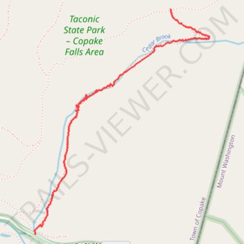 Cedar Brook Trail trail, distance, elevation, map, profile, GPS track