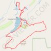 Hanging Rock - Wolf Rock Trail, Cole Gap Mountain, Hanging Rock Park Lake, Upper Cascades trail, distance, elevation, map, profile, GPS track