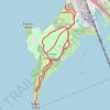 Trace of trails at Croton Point Park trail, distance, elevation, map, profile, GPS track