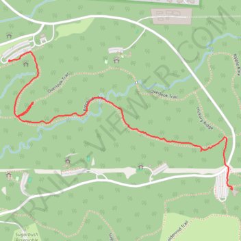 Brookside Trail trail, distance, elevation, map, profile, GPS track