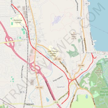 Rail Trail Walk, Blauvelt Orangeburg trail, distance, elevation, map, profile, GPS track