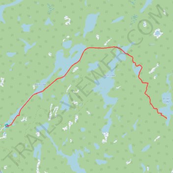 Day 3 of 3 day hiking trip along the Western Uplands Backpacking Trail in Algonquin Provincial Park trail, distance, elevation, map, profile, GPS track