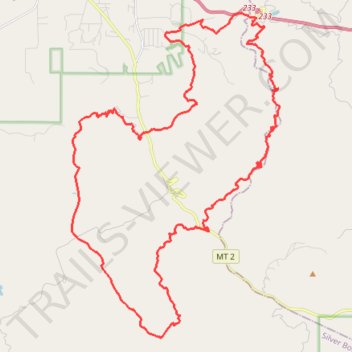 Butte Gravel/Unpaved Cycling trail, distance, elevation, map, profile, GPS track
