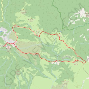 Maljen: od Kraljevog stola do Velikog Maljena i nazad - kruž... trail, distance, elevation, map, profile, GPS track