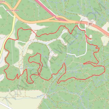 Ben Shemen Hertzel Blue Single trail, distance, elevation, map, profile, GPS track
