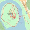 Japanese gardens on Peasholm Island trail, distance, elevation, map, profile, GPS track