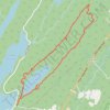 Fire Tower Ridge Trail and Hanks East Trail loop from Hanks Pond in Newark Watershed trail, distance, elevation, map, profile, GPS track
