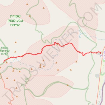 Ramon to Sapir trail, distance, elevation, map, profile, GPS track