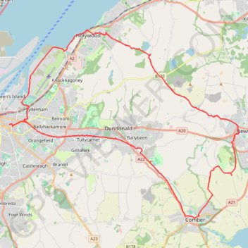 Scrabo Loop trail, distance, elevation, map, profile, GPS track