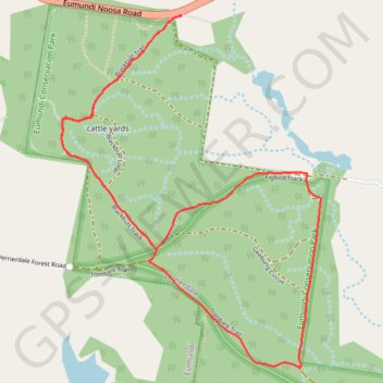 Eumundi Conservation Park trail, distance, elevation, map, profile, GPS track