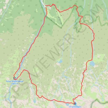 Maliovitsa - Scary Lake - Yonchevo Lake - Maliovitsa trail, distance, elevation, map, profile, GPS track