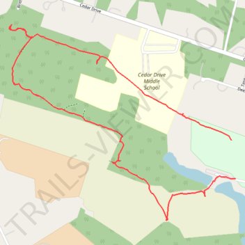 Bucks Mill Recreation Area trail, distance, elevation, map, profile, GPS track