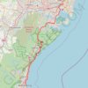 Sydney - Wollongong trail, distance, elevation, map, profile, GPS track