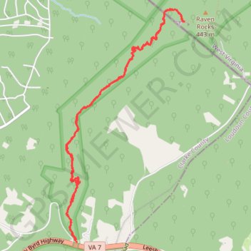 Crescent Rock Vista via Appalachian Trail trail, distance, elevation, map, profile, GPS track
