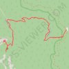 Hawksbill Trail in Linville Gorge Wilderness trail, distance, elevation, map, profile, GPS track