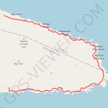 Mickeleen's Path, East Cost Trail (ECT) trail, distance, elevation, map, profile, GPS track