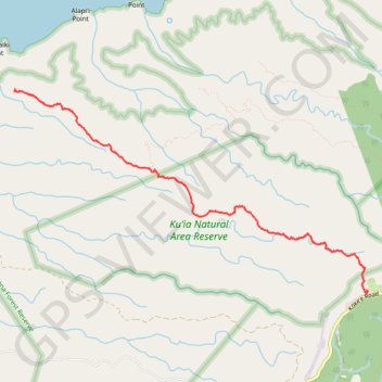 Lolo Vista (Kauai Island) trail, distance, elevation, map, profile, GPS track